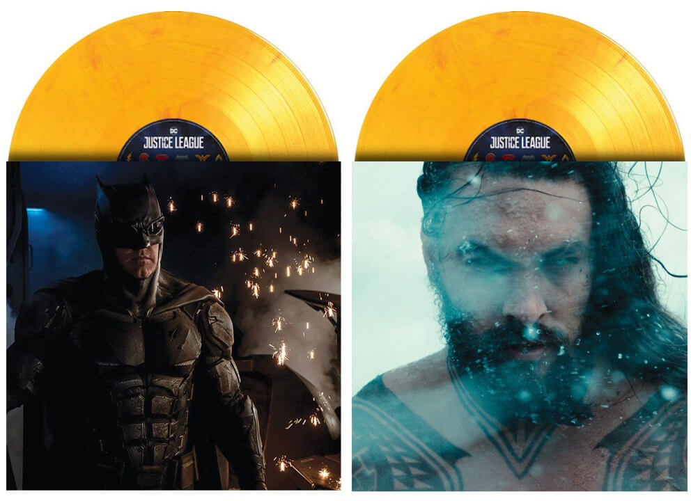 Justice League Bande originale double vinyle jaune flamme