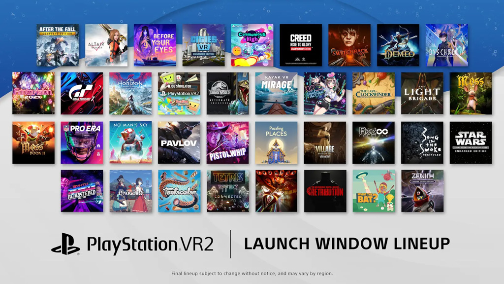 lineup psvr2