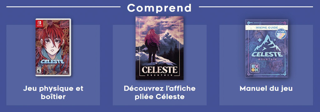 Celeste édition physique contenu