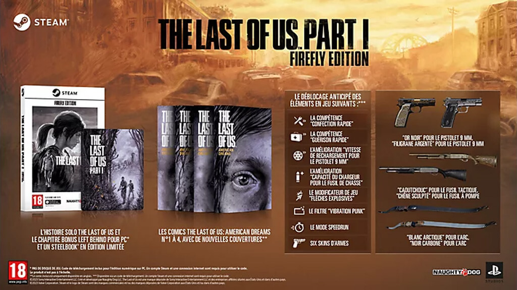 The Last of Us Part 1 Edition limitée Firefly PC