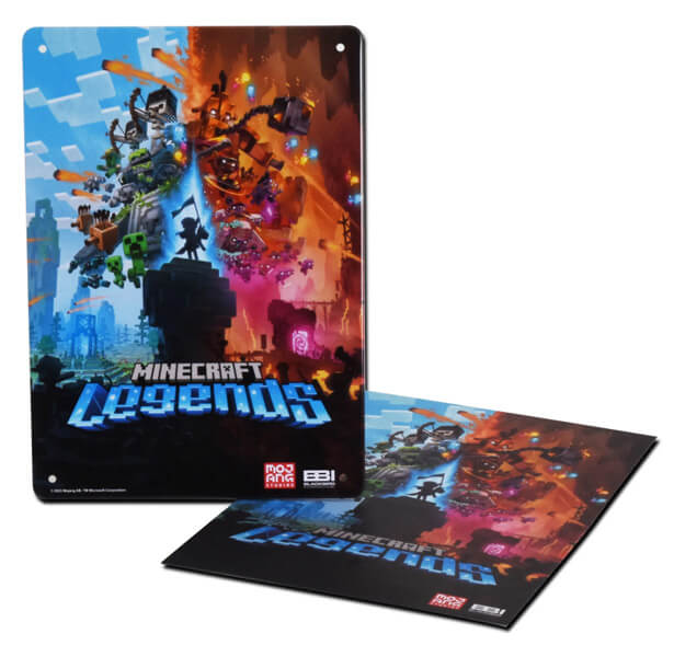 bonus préco Minecraft legends micromania poster metal