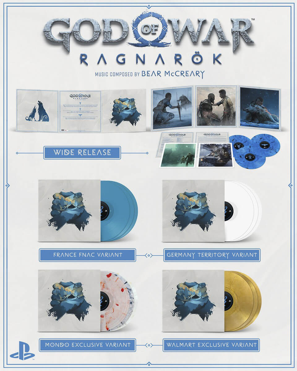 collection vinyle coloré BO God of War Ragnarök