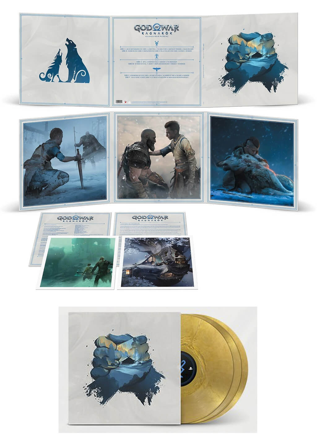 God of War Ragnarok bande originale Vinyle doré