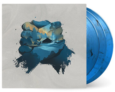 préco vinyle bleu marbré god of war ragnarok