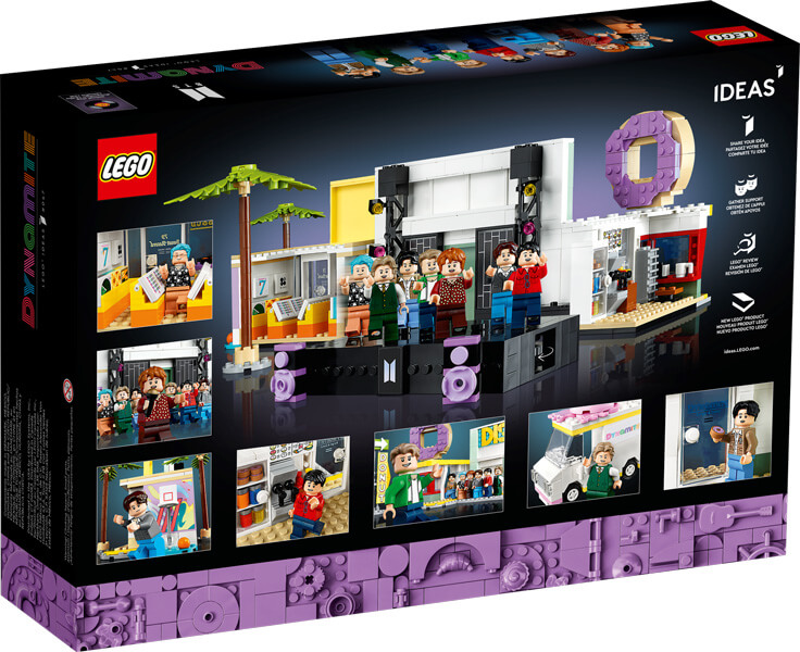 BTS Dynamite LEGO ideas boite arrière