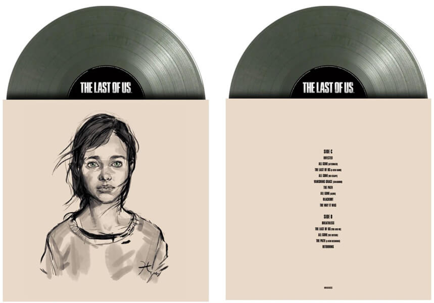 disque The Last of us Bande originale double vinyle marbré vert et argent 8719262029521