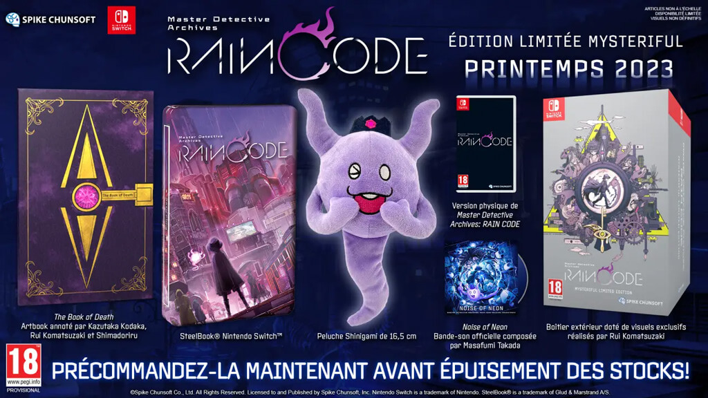 Master Detective Archives RAIN CODE Edition Limitée Mysteriful