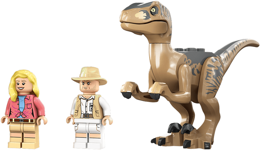 figruines lego jurassic park L évasion du vélociraptor