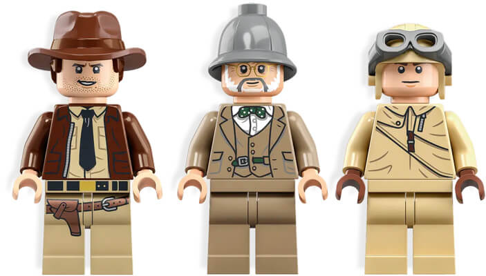figurines La Poursuite En Avion De Combat LEGO Indiana Jones