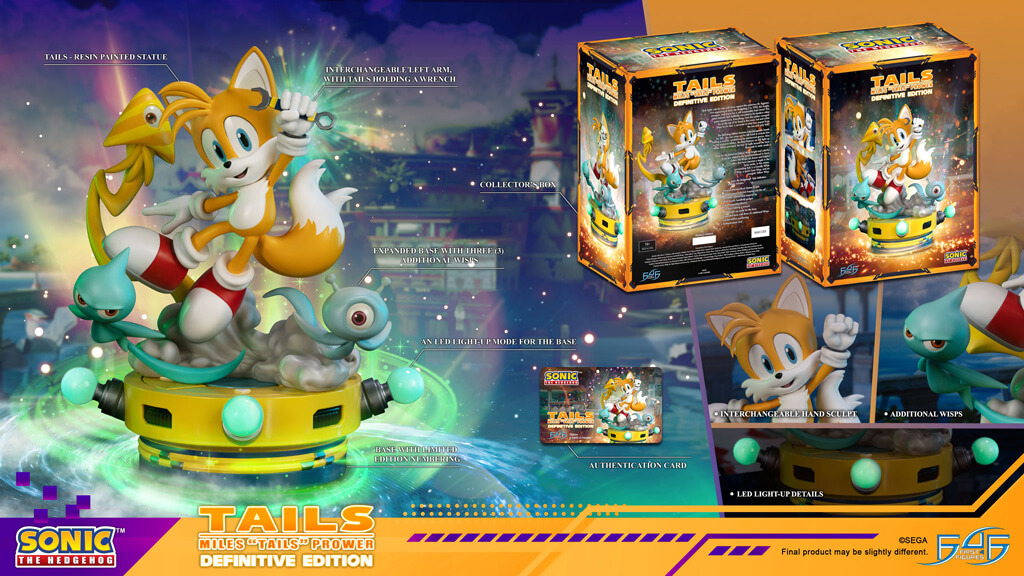 Statuette résine de Tails dans les jeux Sonic par F4F