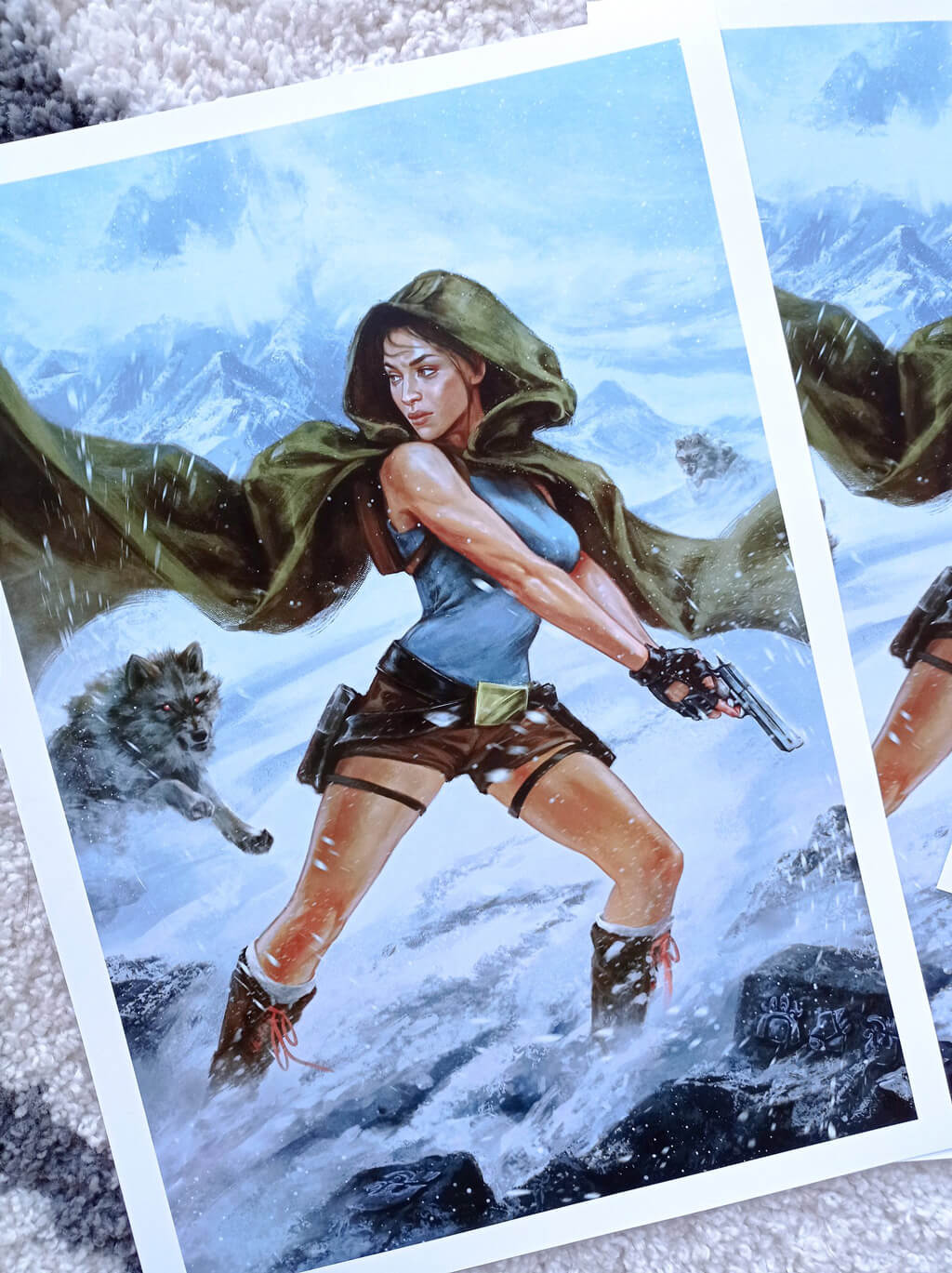 Art Print de Lara Croft dans le premier Tomb Raider par Inna Vjuzhanina