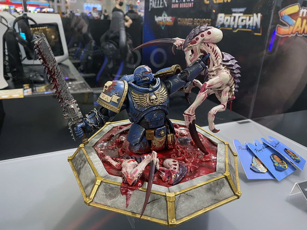 Warhammer 40K Space Marine 2 statue photo