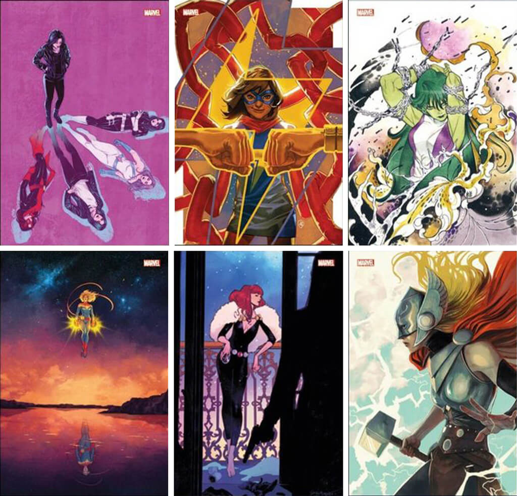 lithographies Marvel Super Héroïnes