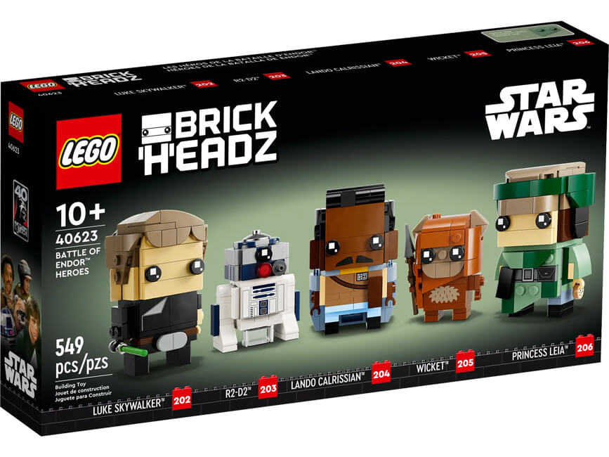 boite Figurines LEGO BrickHeadz Star Wars Battle of Endor Heroes