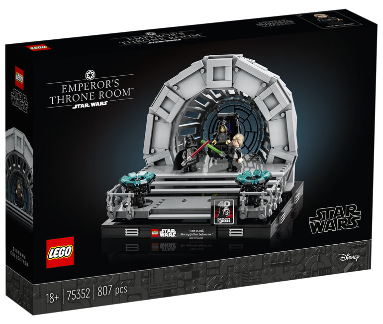 boite Diorama de la salle de l empereur Palpatine LEGO Star Wars