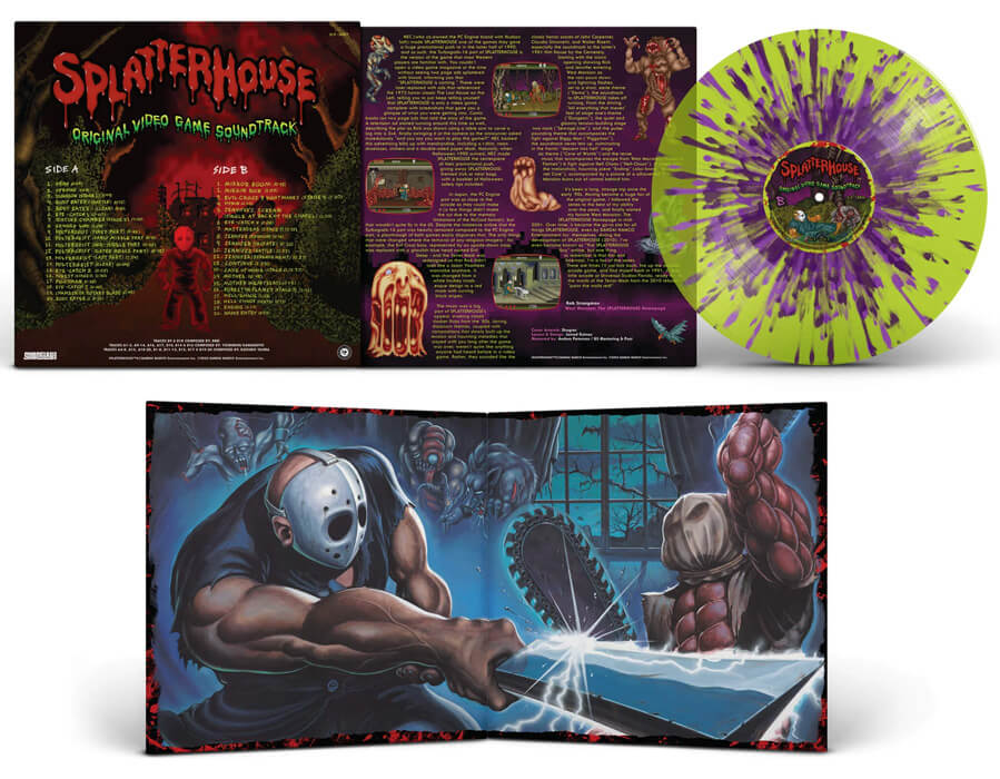 Splatterhouse Bande originale vinyle coloré 802215206785