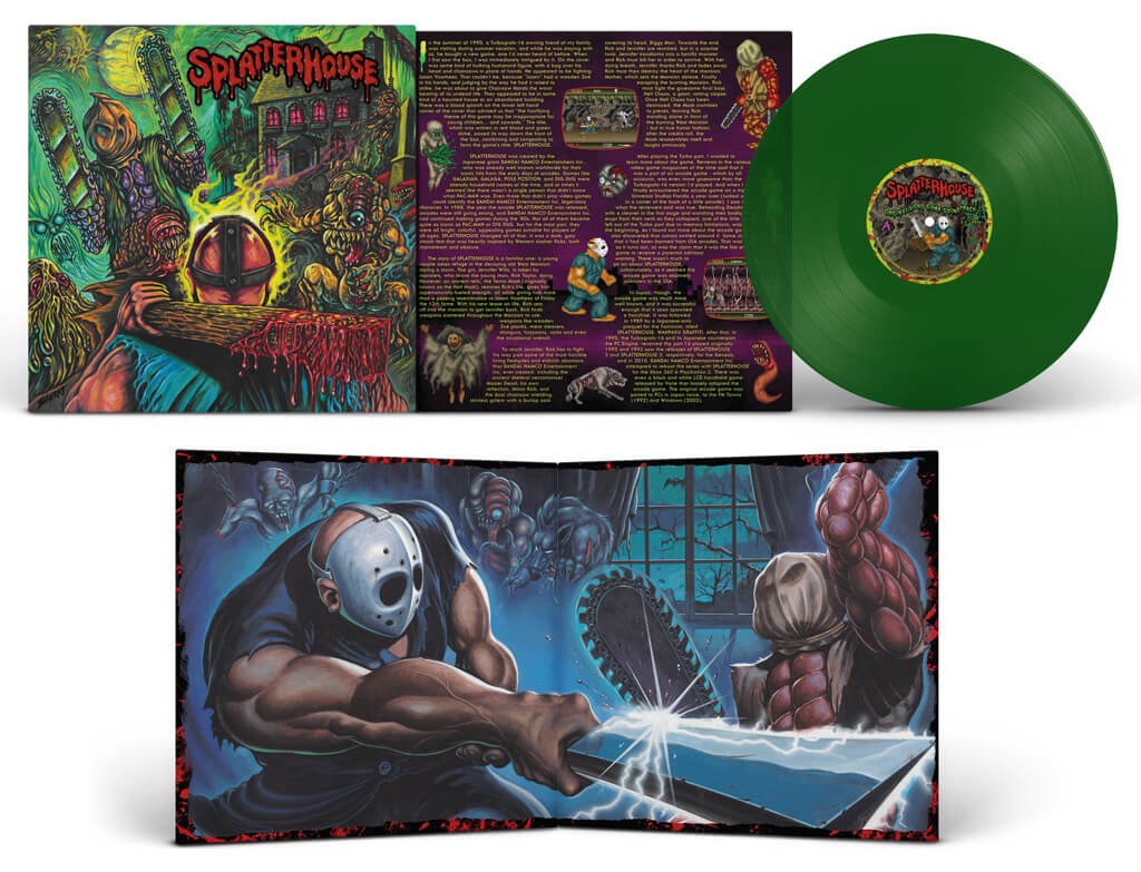 Splatterhouse Bande originale vinyle coloré vert