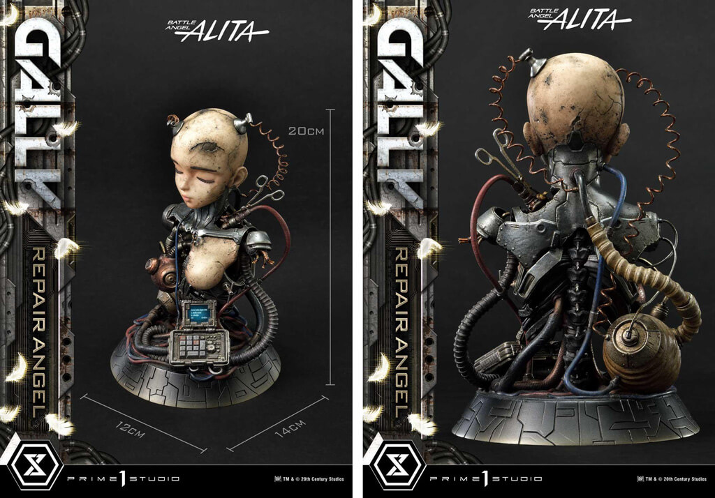 Buste en résine Gally dans le manga Gunnm par Prime 1 studio