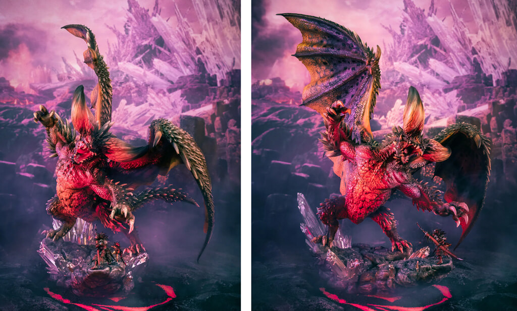 Statuette résine de Nergigante dans Monster Hunter par Purearts