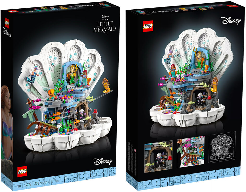 La petite sirène coquillage royale LEGO Disney