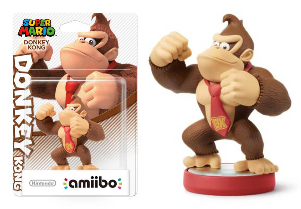 Figurine amiibo de Donkey Kong dans Super Mario