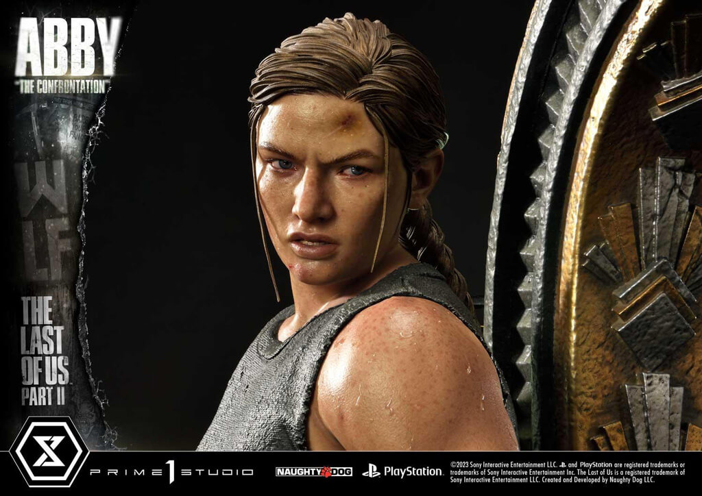 Statuette résine de la confrontation entre Abby et Ellie dans The Last of Us Part 2 par Prime 1