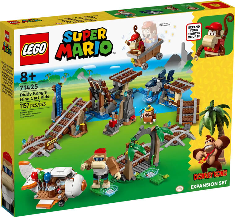 LEGO Super Mario Course de chariot de mine de Diddy Kong