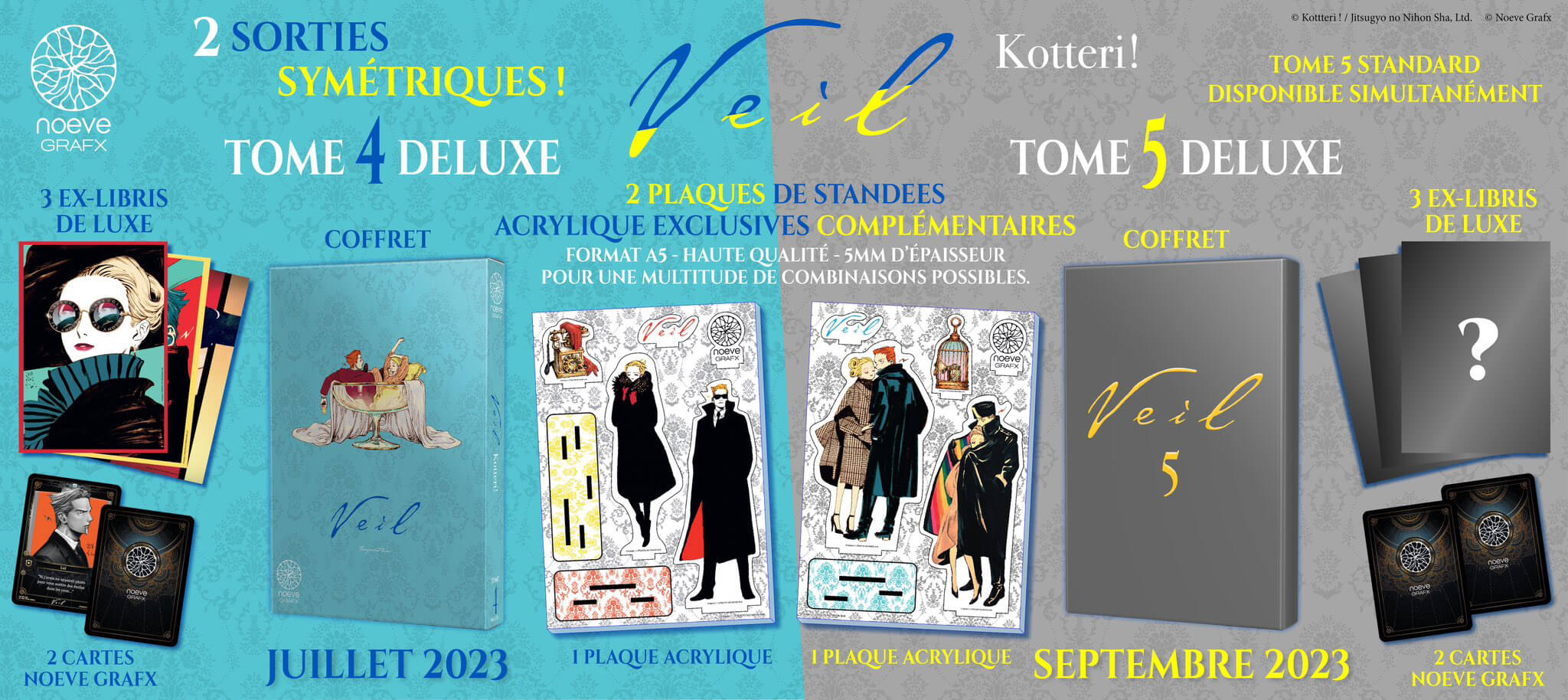 Veil tome 4 et 5 édition Deluxe manga