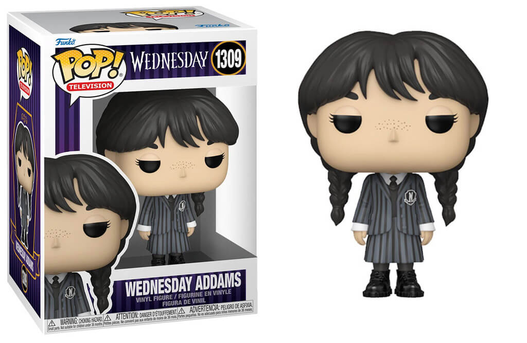 Figurine Funko Pop de Mercredi Addams dans la série Wednesday 0889698674577