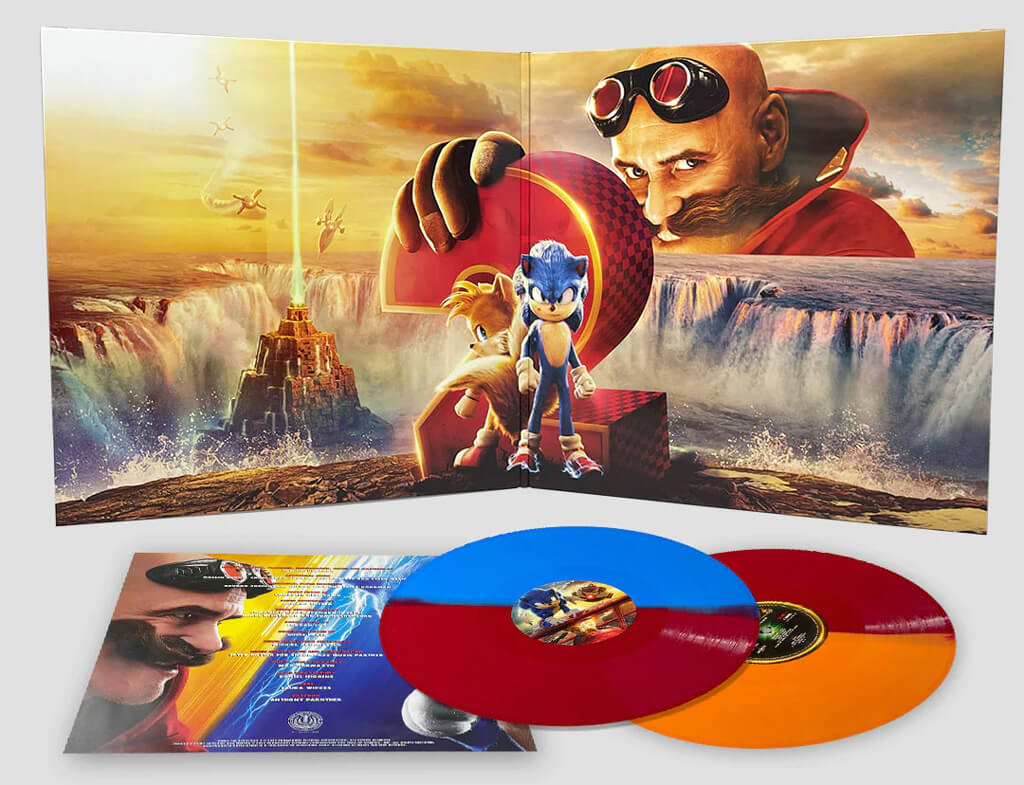 Sonic 2 le film bande originale double vinyle coloré 0843563161968
