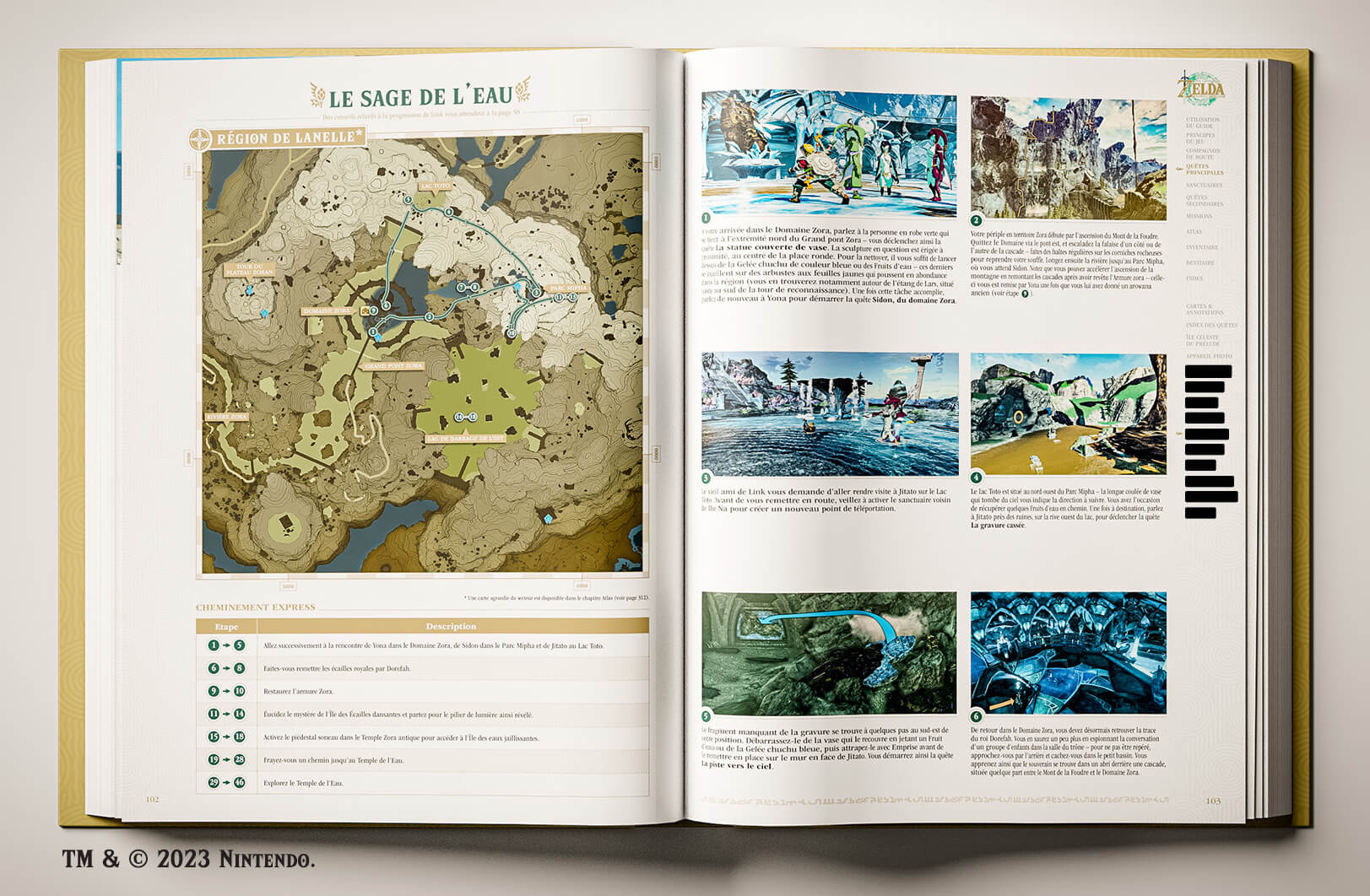 guide collector en français de Zelda Tears of the Kingdom page 103