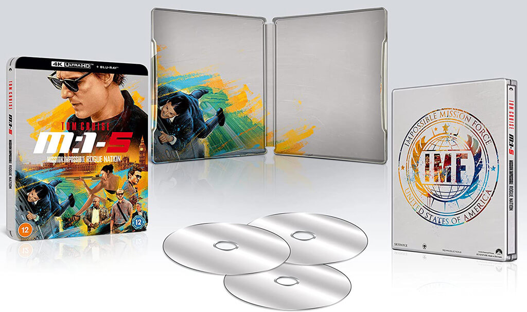Mission Impossible 5 Rogue Nation 2015 steelbook 4K
