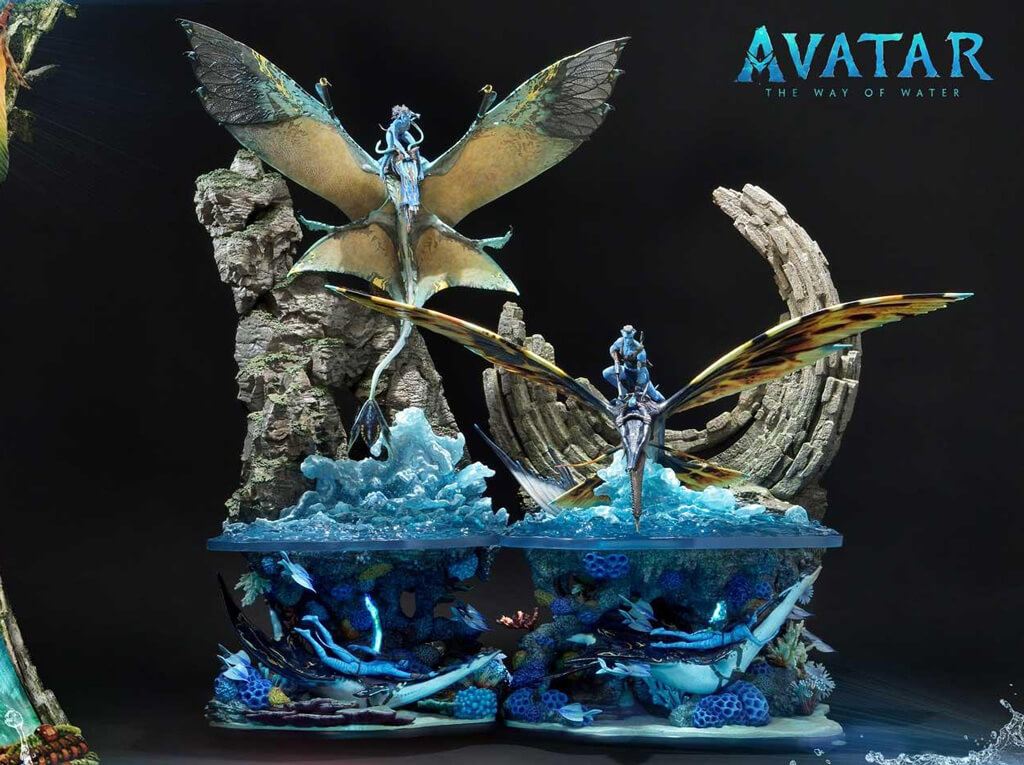 diorama en résine de Neytiri dans Avatar 2 La Voie de L eau par Prime 1