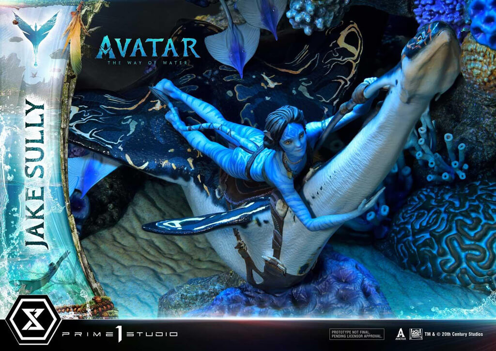 Statuette en résine Jake Sully dans Avatar 2 La Voie de L eau par Prime 1
