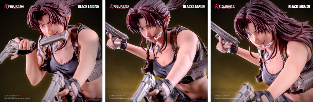 tetes Statuette en résine de Revy dans Black Lagoon