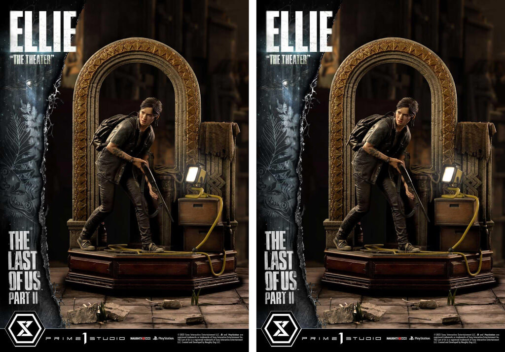 diorama résine de la confrontation entre Ellie et Abby dans The Last of Us Part 2