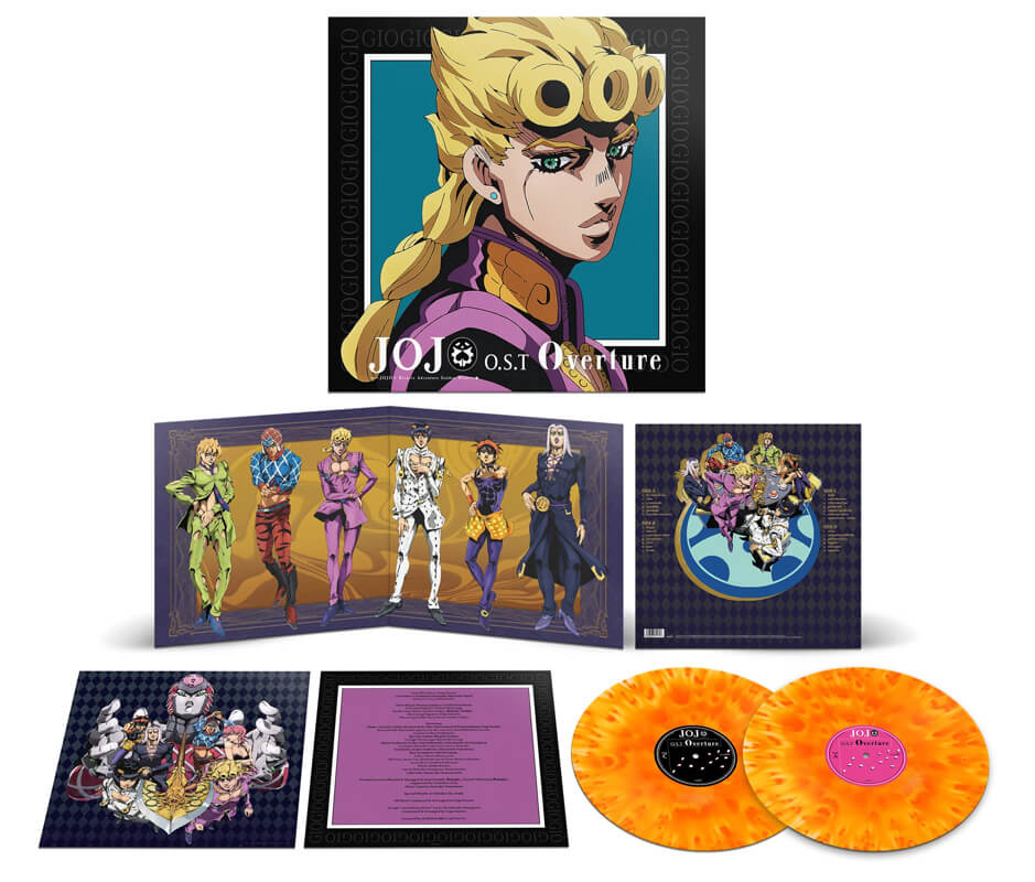 JoJo s Bizarre Adventure Golden Wind bande originale double vinyle coloré