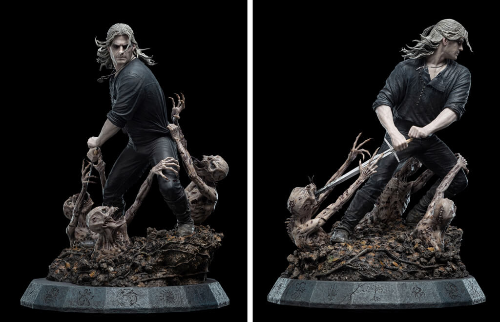 Statuette Geralt the White Wolf série The Witcher par WETA