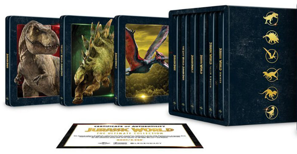 Jurassic park The Ultimate Collection coffret steelbook US