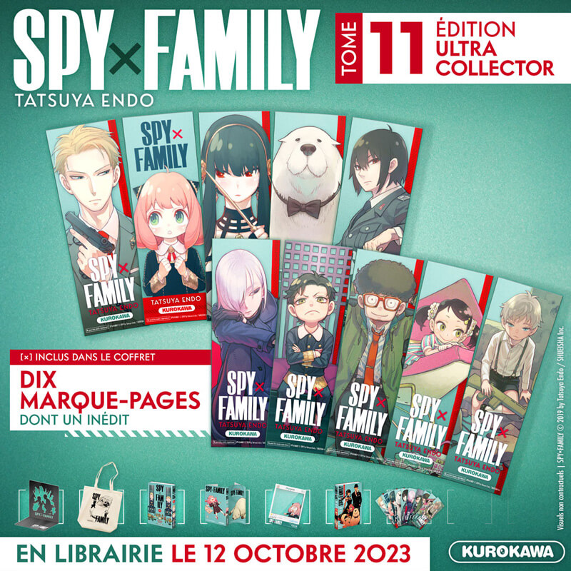 ultra collector spy x family tome 11 dix marque pages