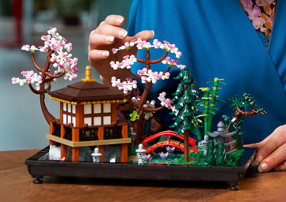 Le jardin paisible LEGO japonais