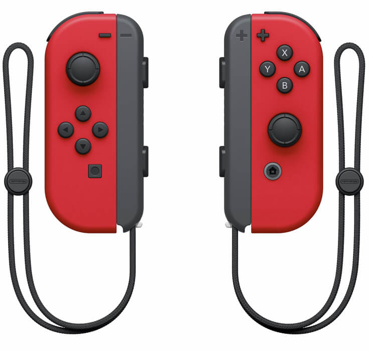 Paire de manettes Joy Con rouges