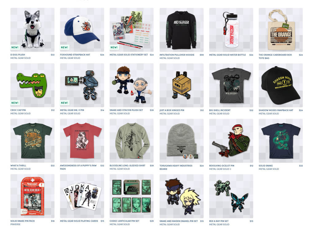 goodies metal gear solid