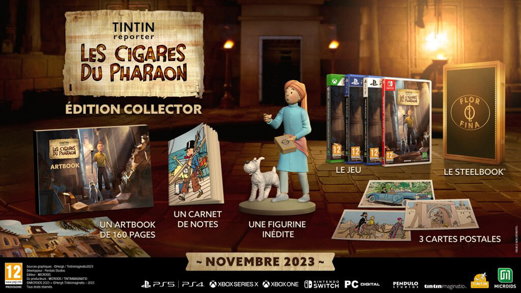 Tintin Reporter Les Cigares du Pharaon édition collector