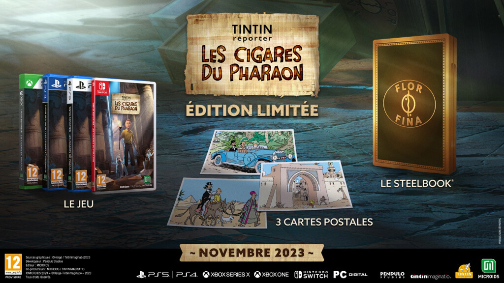 Tintin Reporter Les Cigares du Pharaon steelbook édition limitée