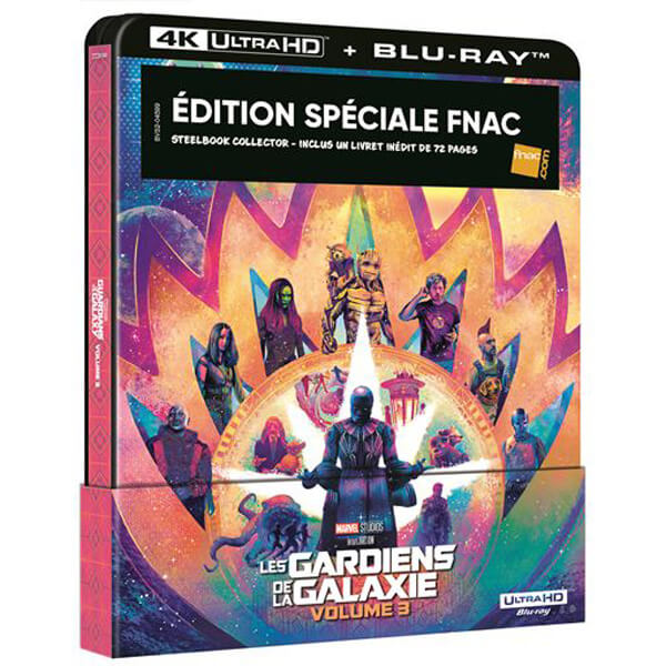 Les Gardiens de la Galaxie Volume 3 Edition Speciale Fnac Steelbook Blu ray 4K