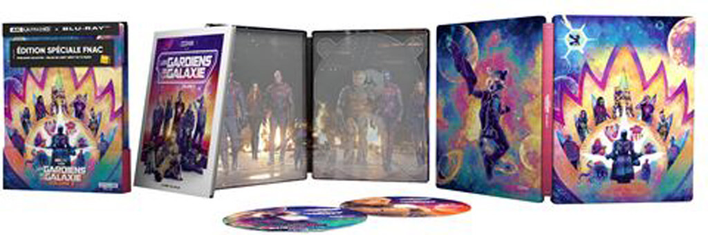 Gardiens de la Galaxie Volume 3 Edition Speciale Fnac Steelbook Blu ray 4K Ultra HD 3