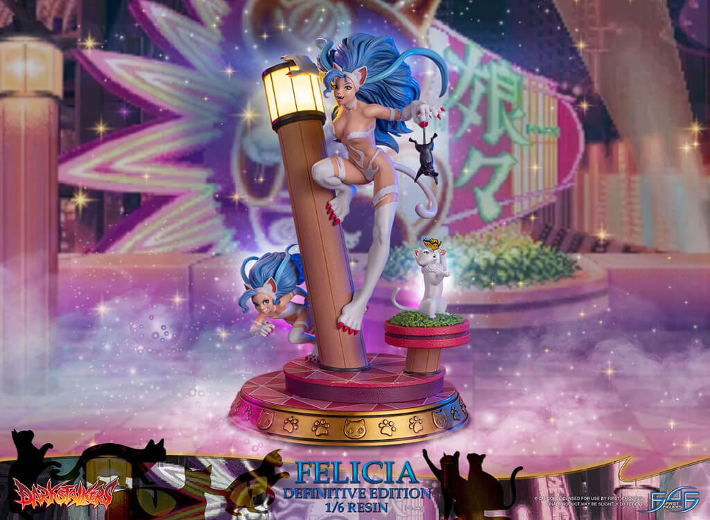 Statuette en résine de Felicia dans Darkstalkers par F4F