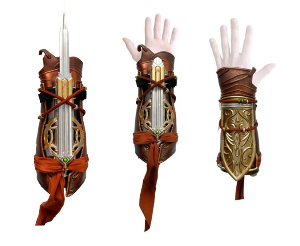 Réplique de la lame secrète de Basim dans Assassin s Creed Mirage