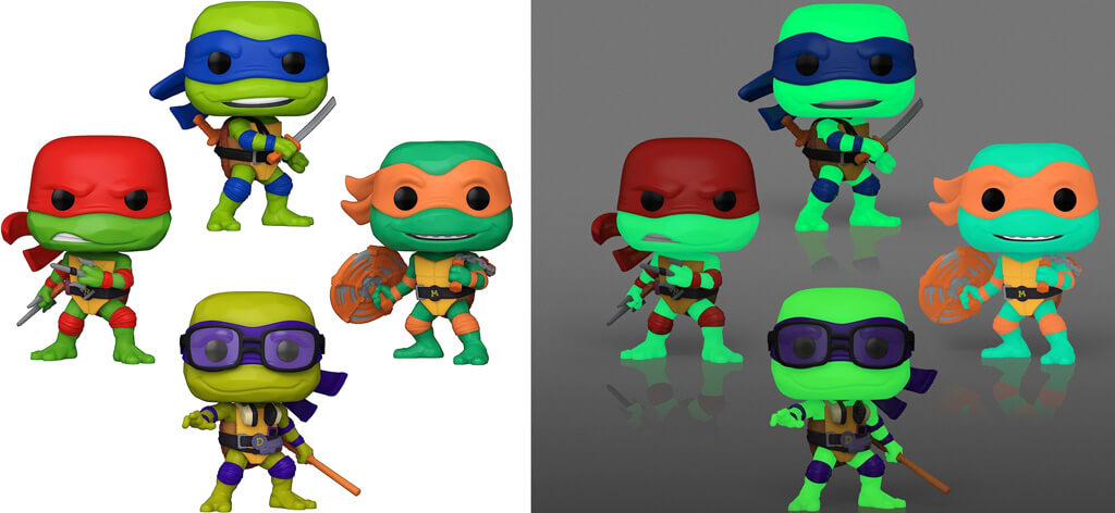 Pack de 4 figurines Funko Pop film TMNT Mutant Mayhem